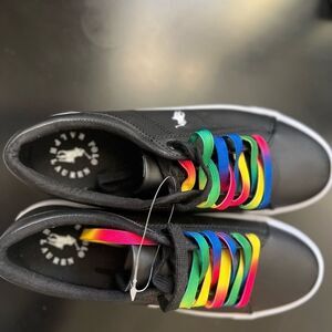 NEW Ralph Lauren Polo Black Sneakers NWOT- no box